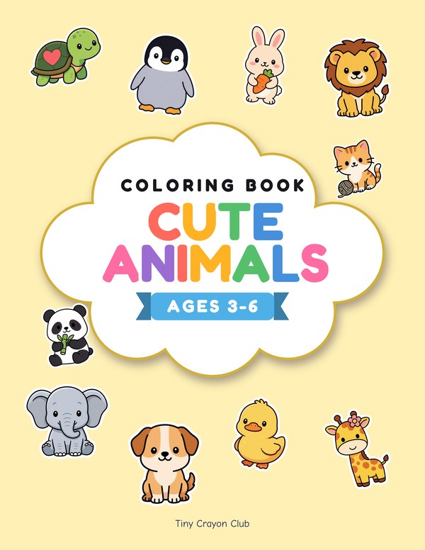 Cover of Cute Animals coloring book